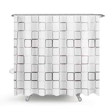 240x200CM Big Cube Shower Curtain Waterproof Mildewproof Easy to Clean Shower Curtain