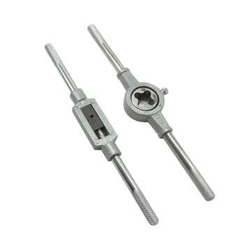 24Pcs Milled Alloy Steel Tap And Die Wrench Tool Set Drill Bits Countersink Drill Bit