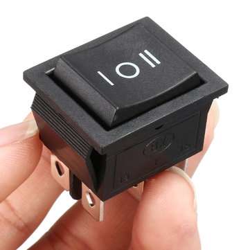 250V AC 6 Pin 3 Position Rocker Switch Hoist Boat ON-OFF-ON Push Button Switch