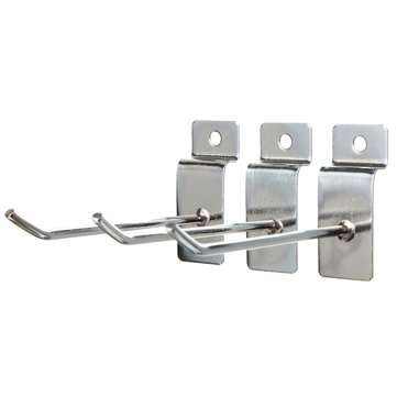 25pcs Slatwall Single Hook Pin Shop Display Fitting Prong Hanger 1003.2mm