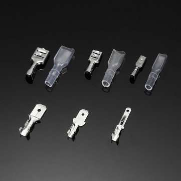 270Pcs Male Female Spade Wire Crimp Quick Connectors Wiring Terminals 2.8mm 4.8mm 6.3mm