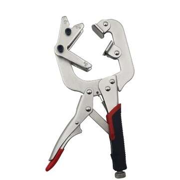 2-In-1 Vigorous Pliers Diagonal Hole Pliers C-Clamp Locking With Large V-Pads