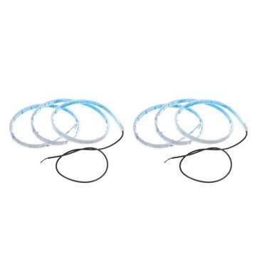 2PCS 1.2m LED Car Door Warning Lights Anti-collision Waterproof Flexible Streamer Signal Lamp