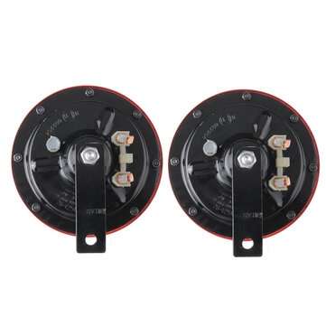 2pcs 12V 130dB High Low Horn Horn Pressure Whistle Horn For Car Truck Motorcycle Waterproof