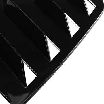 2PCS Black Side Window Louvers Gloss Sun Shade Cover For VW GOLF MK7 MK7.5 GTI R