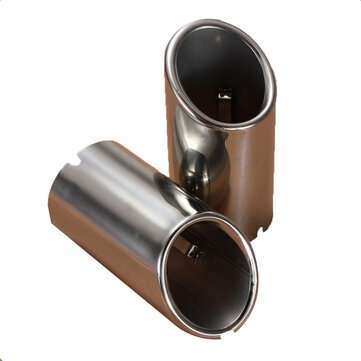 2PCS Chrome Exhaust Muffler Tip Pipes For 09-12 Audi A4 Q5