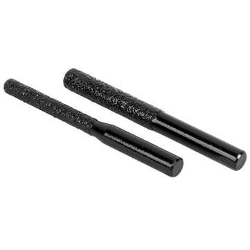 2pcs Milling Cutter Diamond Router Bits Black Brazed Straight Shank for Quartz Stone Marble Seam Cut