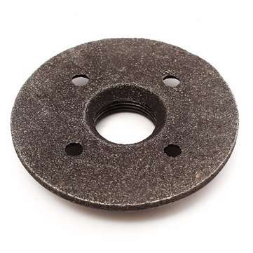3/4 Inch Black Malleable Iron Floor Flange Fitting Pipe NPT Antique Wall Flange Seat