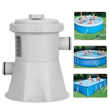 300GAL Electric Swimming Pool Filter Pump For Above Ground Pools Cleaning Tools (PLUG: 110VUSPLUG)