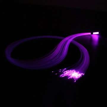 300Pcs LED Fiber Optic DIY Light Star Ceiling Kit Lights 0.75mm* 2m Optical Fiber Engine Lighting Pe