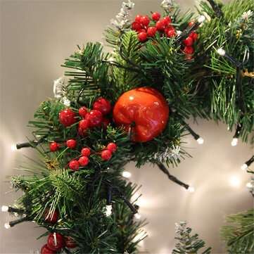 30cm Wall Hanging Christmas Wreath Handmade Front Door Hanging Pendant Garland Home Decorations Supp