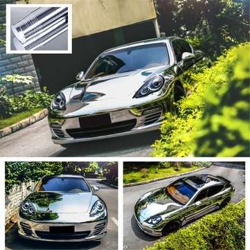 30x152cm Chrome Vinyl Car Wrap Sticker Decal Sheet Film Decor Sticker (COLOR.: SILVER)