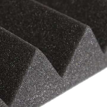 30X30x5cm Soundproofing Acoustic Wedge Foam Black Sound Absorption Treatment Panel
