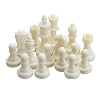 32pcs Plastic Game Chess International Checkerboard  Entertainment Adult Kids Gift Family Travel Boa