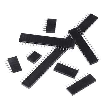 360pcs 4Pin-40Pin 2.54mm Pitch Straight Single Row PCB Board Female Pin Header Socket