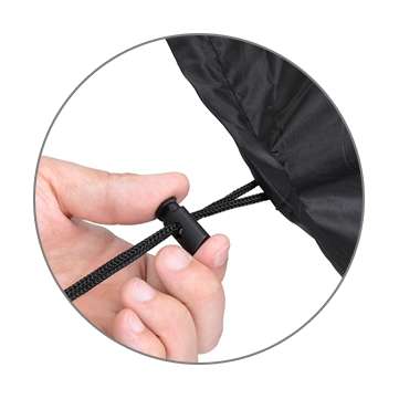 38x20" Patio Fire Pit Cover Waterproof Gas Grill BBQ Cover 420D Storage Bag