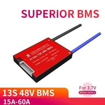 DALY BMS DL13S 13S 48V BMS Battery Protection Board 15A 20A 30A... (CURRENT: 60A | TYPE: COMMONPORT)