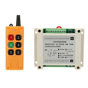 DC 12V-36V 6-channel Wireless Remote ... (FREQUENCY: 315MHZ | VOLTAGE: 9V | TYPE: REMOTECONTROLONLY)