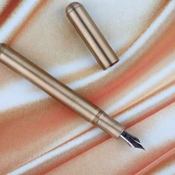 DELIKE Updated fountain pen Brass Extra Fine Nib Heavy pen (COLOR.: #1)