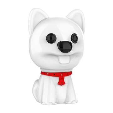 Digital Little Dog Key Chain Voice Recorder WAV MP3 WMA Format Sma... (CAPACITY: 8GB | COLOR: WHITE)