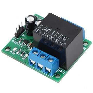DR25E01 DC 6-24V 3-5A Flip-Flop Latch DPDT Relay Module Bistable Self-locking Switch Low Pulse Trigg