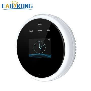 EARYKONG Wifi Natural Gas Sensor LCD Screen Household Smart Gas Alarm Detector Leakage Sensor Wifi T