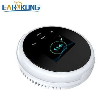 EARYKONG Wifi Natural Gas Sensor LCD Screen Household Smart Gas Alarm Detector Leakage Sensor Wifi T
