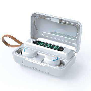 F9 TWS Wireless bluetooth Headset Business Sports In-ear Earphone Digital Display ... (COLOR: WHITE)