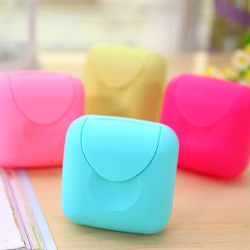 Honana BX- 927 Bathroom Soap Dish Travel Soap Box Dish Plate Holder Container ... (COLOR.: ROSEREDL)