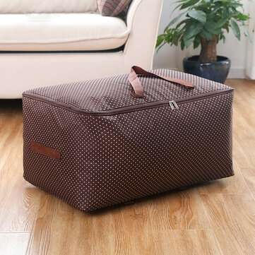 Honana HN-QB02 50L/72L/100L Large Storage Bag Fabric Clothes Bag Tra... (SIZE 3: M | COLOR.: COFFEE)