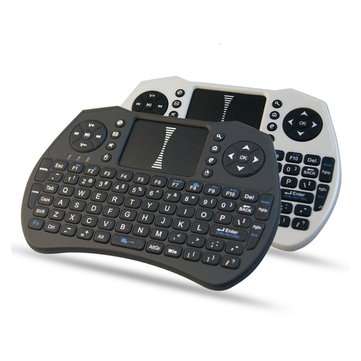 I9 2.4G Wireless Mini Keyboard Touchpad Airmouse Air Mouse for TV Box Mini PC Com... (COLOR.: BLACK)
