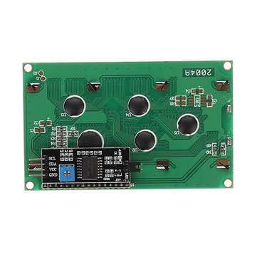 IIC / I2C 2004 204 20 x 4 Character LCD Display Module Yellow Green 5V