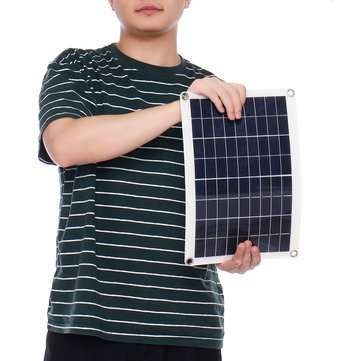 JH-10 12V/5V Monocrystalline Solar Panel Battery Charger with Single USB Interface