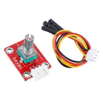 keyes brick Adjustable Potentiometer Module (Pad hole) with Anti-reverse Plug White Terminal Analog