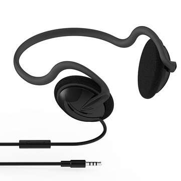 Lenovo P510+ Wired Headphones HIFI Stereo Earhooks Earbuds 3.5mm Rear-mounted Head... (COLOR: BLACK)