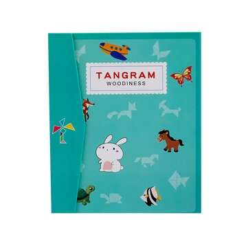 Macaron Color Magnetic Tangram Colorful Jigsaw Puzzle Children Brain Development Educational Wooden