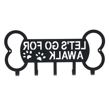 Metal Hanger Pet Dog Leash Key Coat Hat Holder Wall Hook Rack (TYPE: .A)