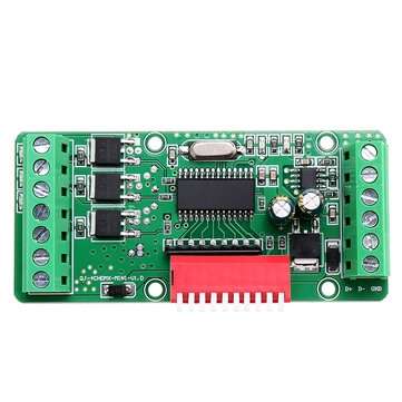 Mini 3 or 4 Channel LED DMX512 Decoder Board with Pull Code Constant Control Light... (CHANNEL: 3CH)