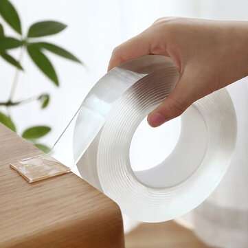 Nano Tape Double Sided Tape Transparent No Trace Reusable Waterproof Adhesive ... (SIZE: 1M*3CM*1MM)