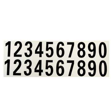 Number Reflective Sticker Car Vinyl Decal Street Address Mail Box Number Stickers... (COLOR.: BLACK)