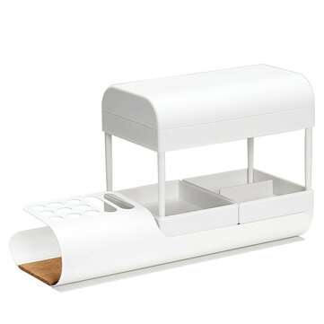 Office Stationery Desktop Storage Box Minimalist Multi-Layer Organizer Pen Holder Stora... (TYPE: C)