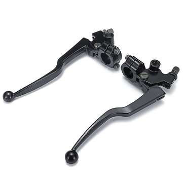 Pair Black Aluminum Motorcycle Brake & Clutch Lever For Honda CG 125 Cable Front Brake