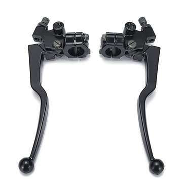 Pair Black Aluminum Motorcycle Brake & Clutch Lever For Honda CG 125 Cable Front Brake