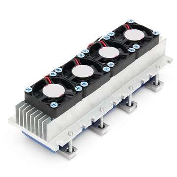 Quad Core TEC1-12706 Thermoelectric Peltier Cooling Equipment Air Refrigeration DIY Radiator