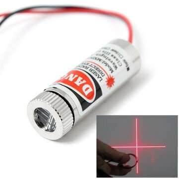 Red Laser Module 5mW 650nm Focus Adjustable Laser Head 5V Industrial Grade (SIZE: #1)