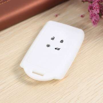 Silicone Case Key Fob Key Case For Renault koleos Kadjar 2016 2017 (COLOR: WHITE)
