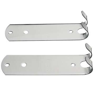 Stainless Steel Perforated Towel Rack Double Rod Shelf Strong Bearing