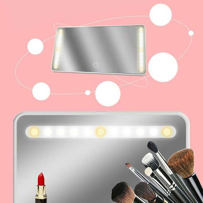 22 LED Fill-in Light Car SUV Interior Sun Visor Rear View High Definition Mirror