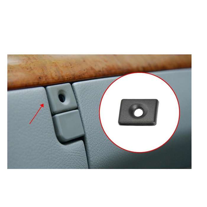 2206800284 Glove Box Handle Cover Lid Lock Switch Cover with Hole for S-Class W220 1998-2005 Black
