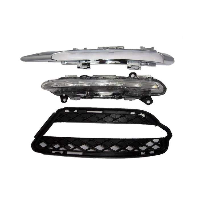 2218201756 2218201856 Fog Light Grille with Light Led Daytime Running Light Grille Kit for S-class W